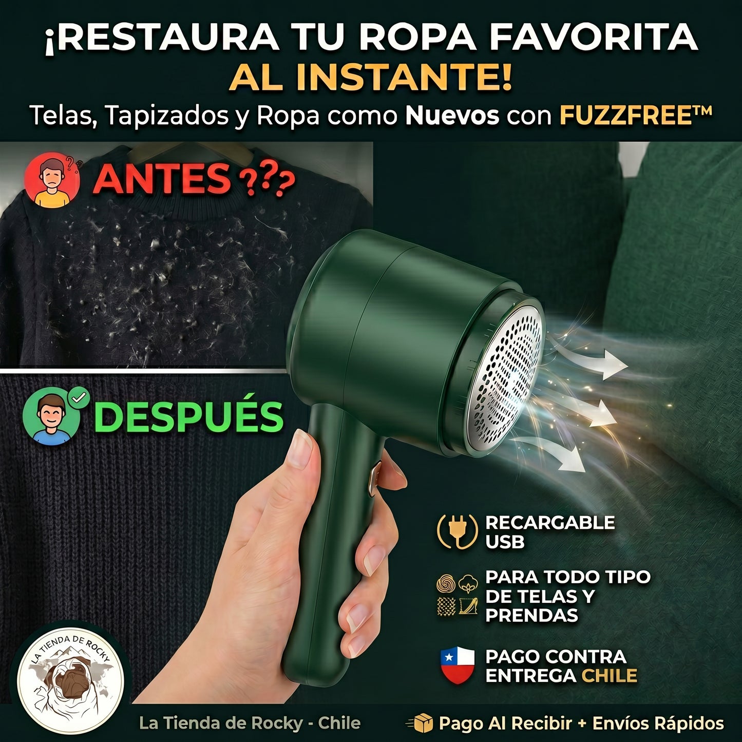 Removedor y Quita Pelos FUZZFREE